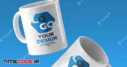 رایگان موکاب لوگو روی لیوان